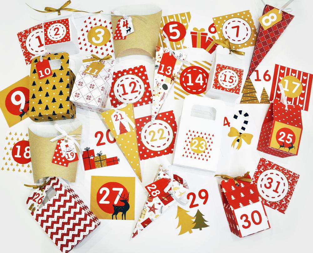 новый год > Адвент Календарь - микс разных коробочек и карточек купить в  интернет-магазине