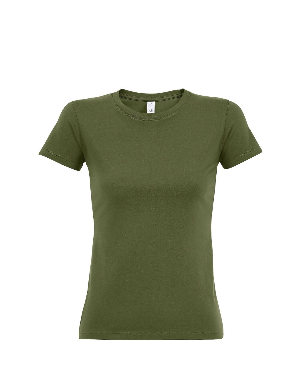 Футболка женская 190, зеленый хаки, футболки с логотипом на заказ