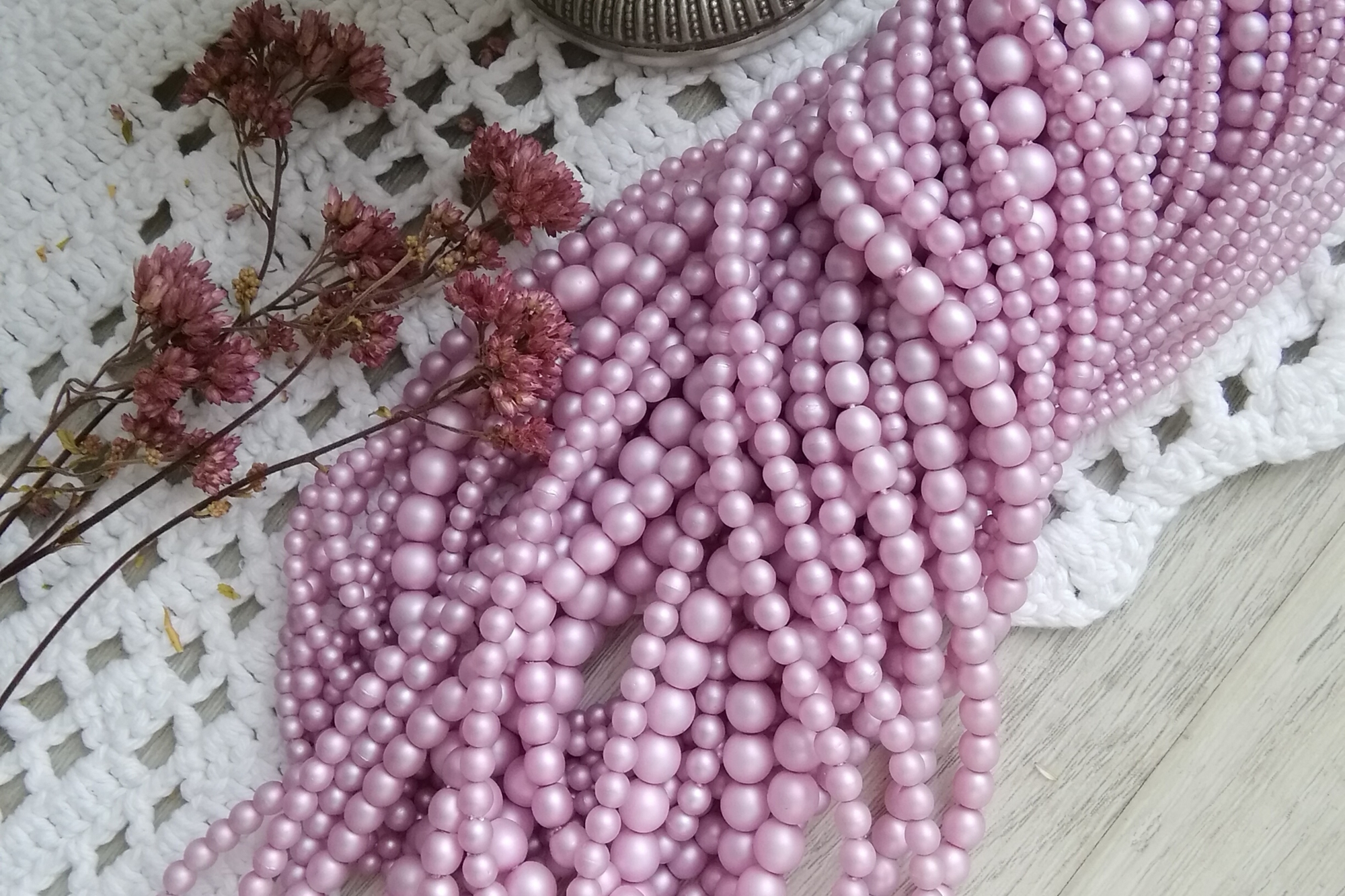 Preciosa бисер чешский матовый розовый