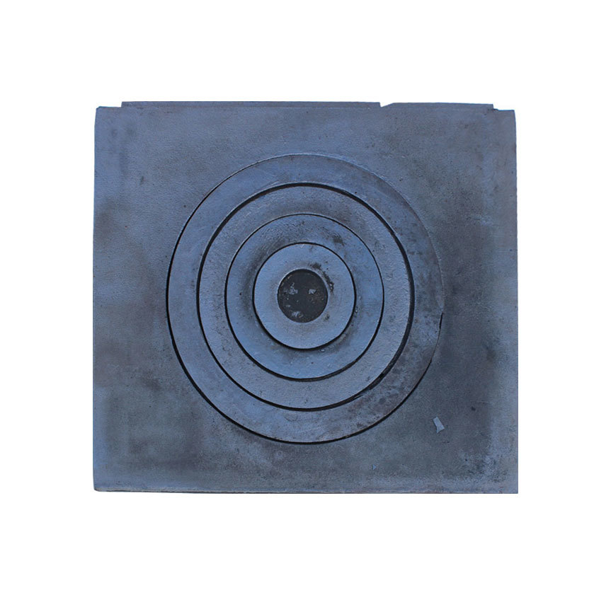 Плита однокомфорочная гладкая земляная 410х360 чугунная