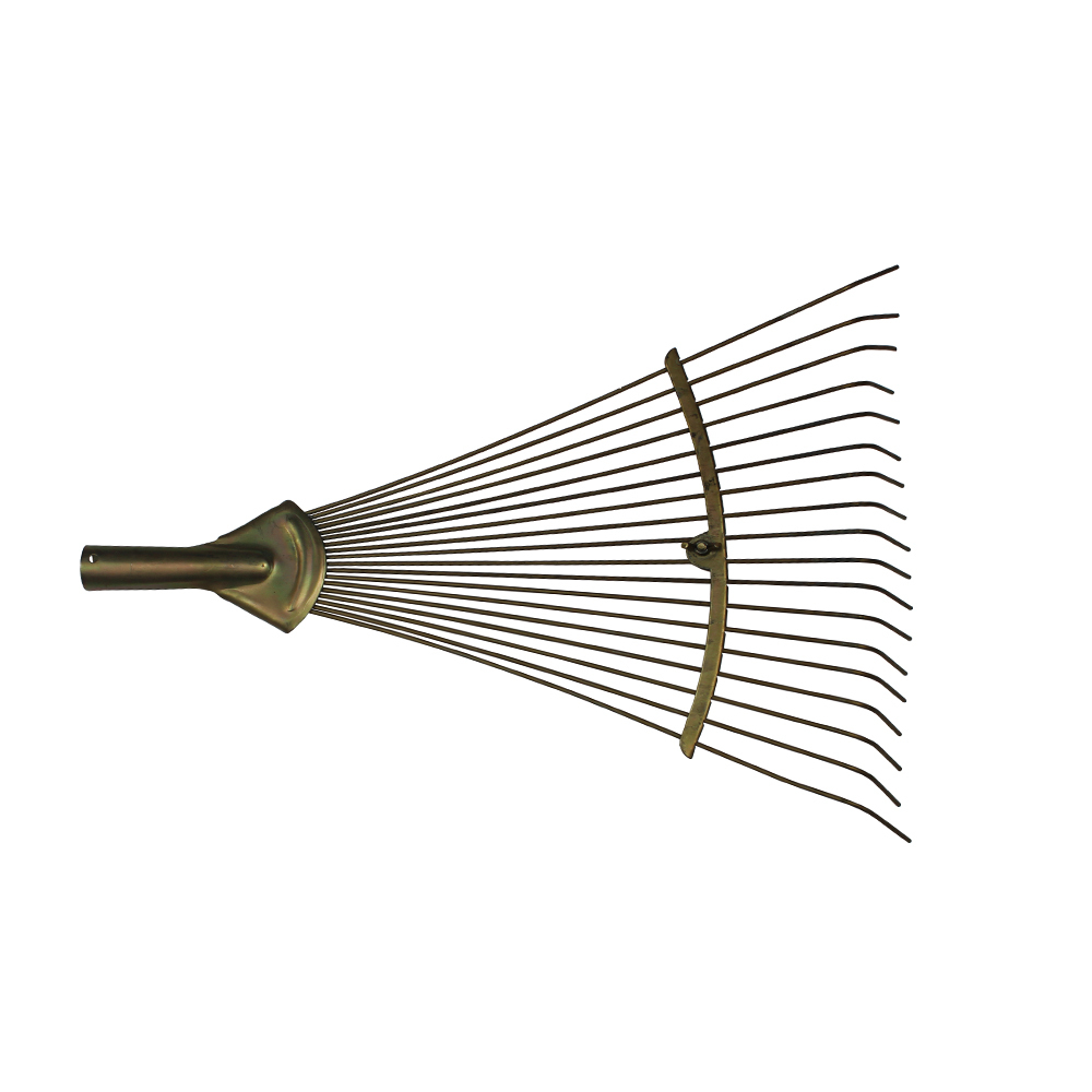 Грабли веерные клепанные золото проволочные раздвижные