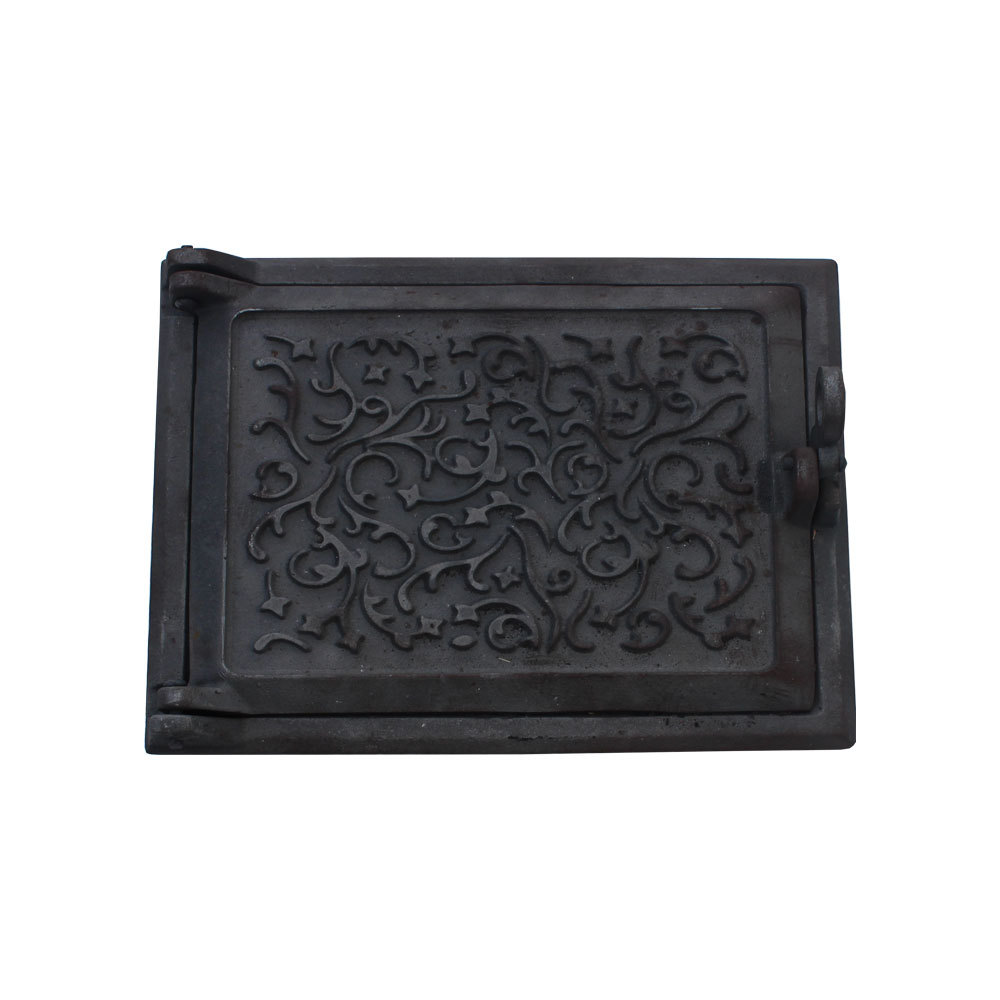 Дверь топочная крючок татарка 240х290 чугунная