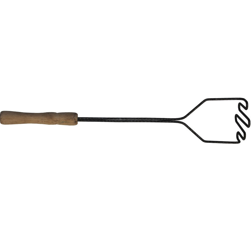 Толкушка с деревянной ручкой для корма