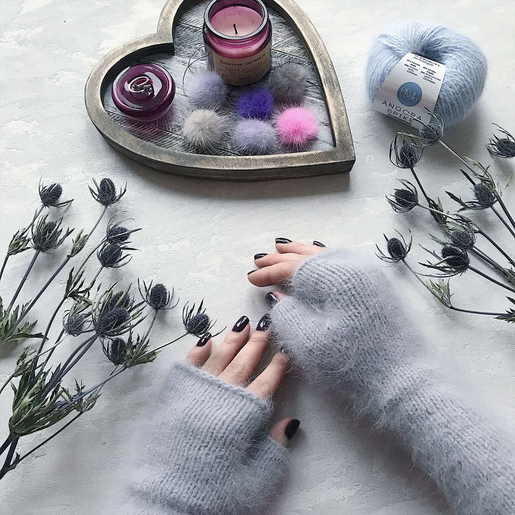 Митенки "Angora Mitts"