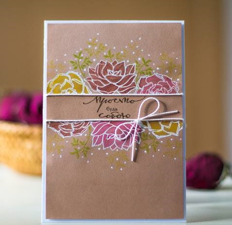 {FL123a} Stamp "Succulent small"