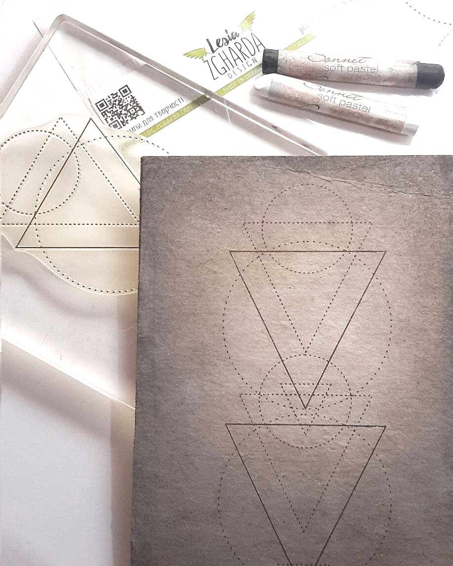 {F187} Stamp "Dashed line geometry"