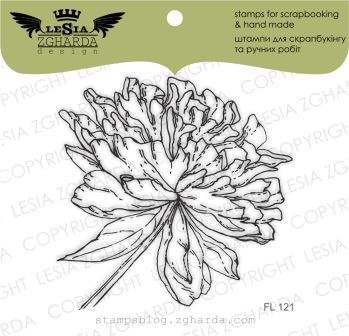 {FL121} Stamp "Peony"