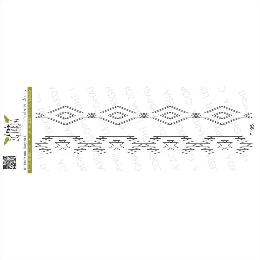 Image - Native American outline ornament stamps by Lesia Zgharda clear stamps