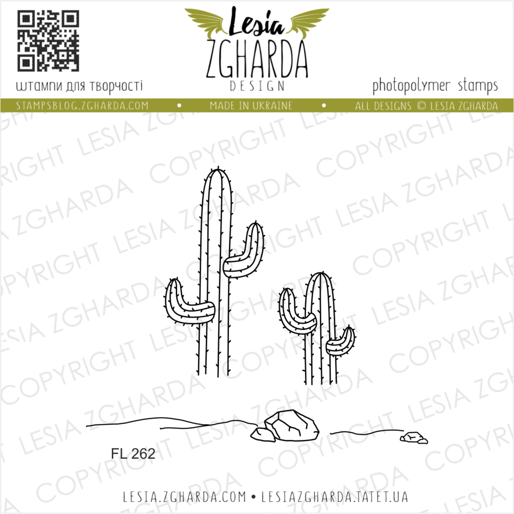 {FL262} Stamp Set "Desert cactus"