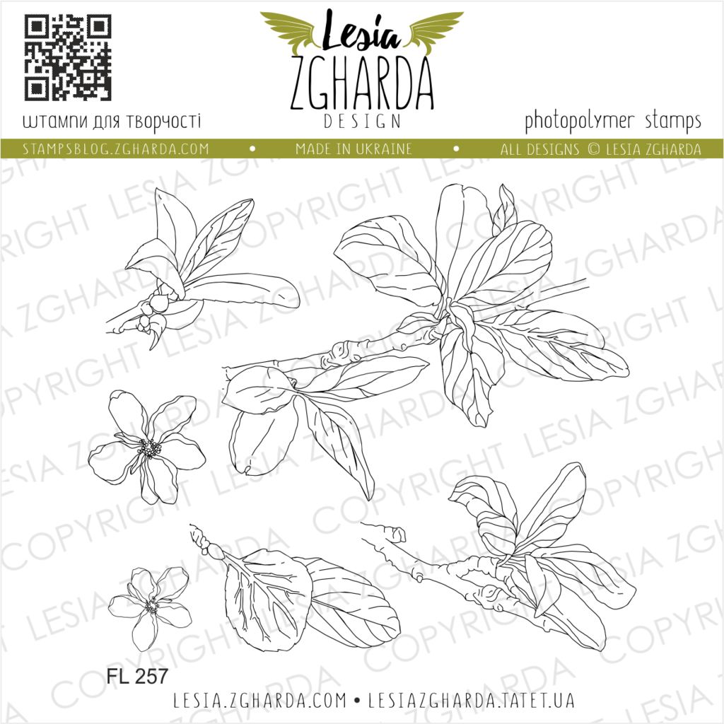{FL257} Stamp Set "Plum blossom"