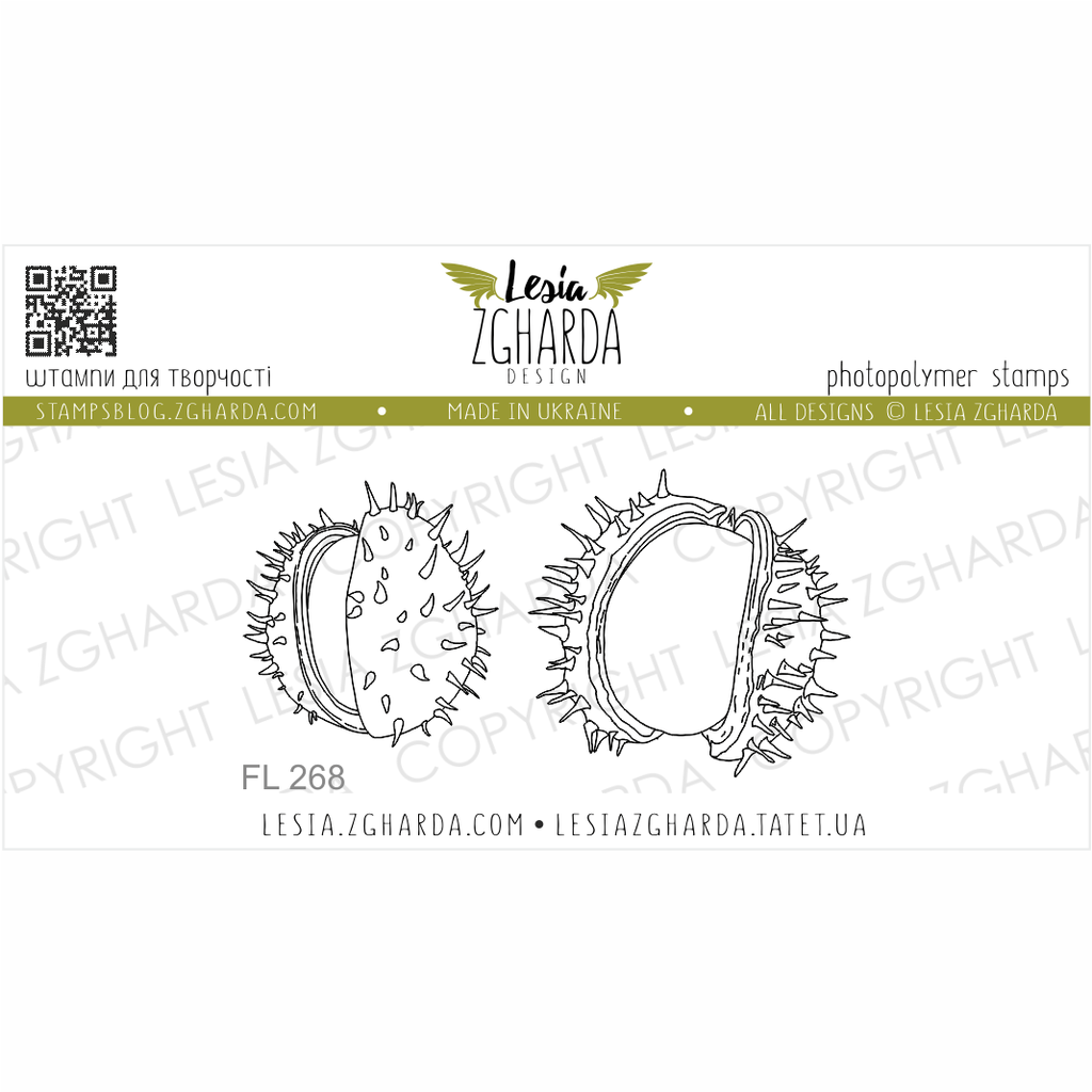 Image - Cracked chestnuts stamp set by Lesia Zgharda clear stamps