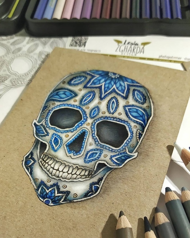 {LM001} Stamp "Calavera (large)"