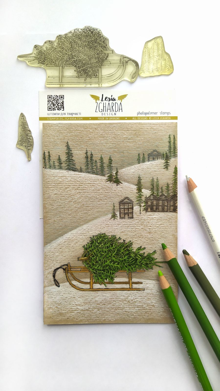 {SR229} Stamp "Christmas on the sleighs"