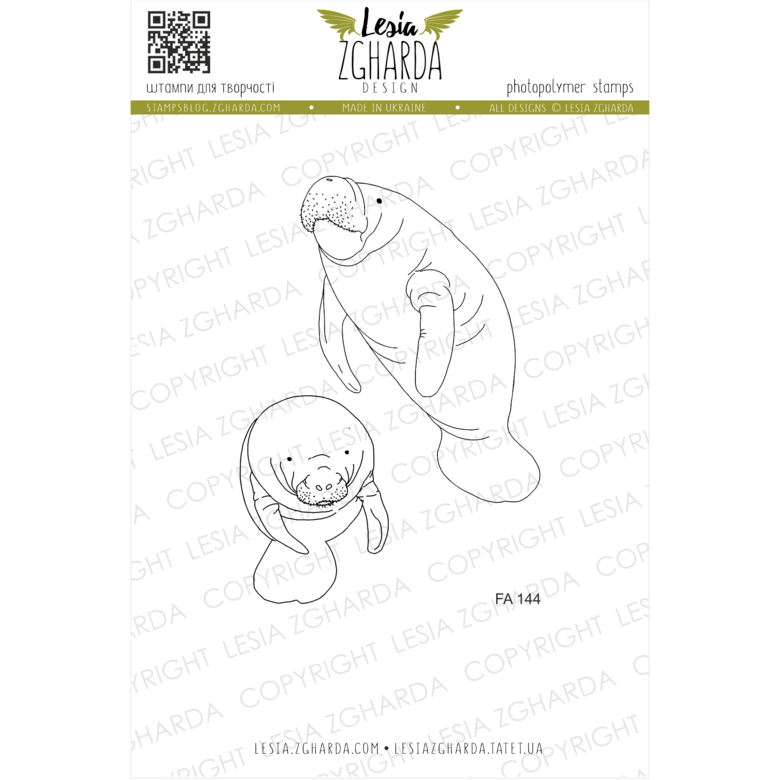 {FA144} Stamp Set "Manatee"