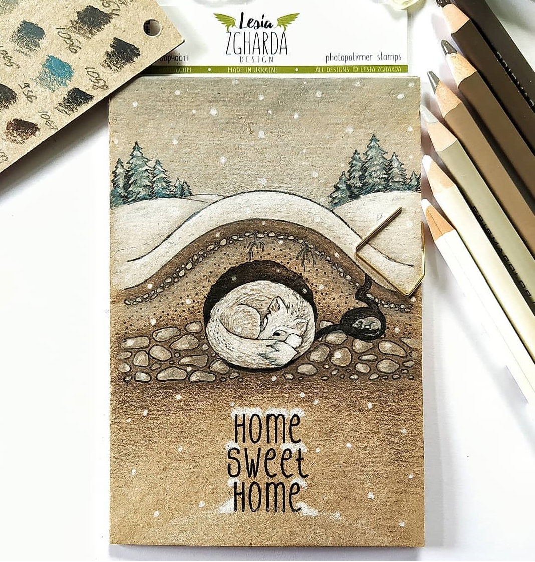 {TA245} Sentiment Stamp "Home sweet home"