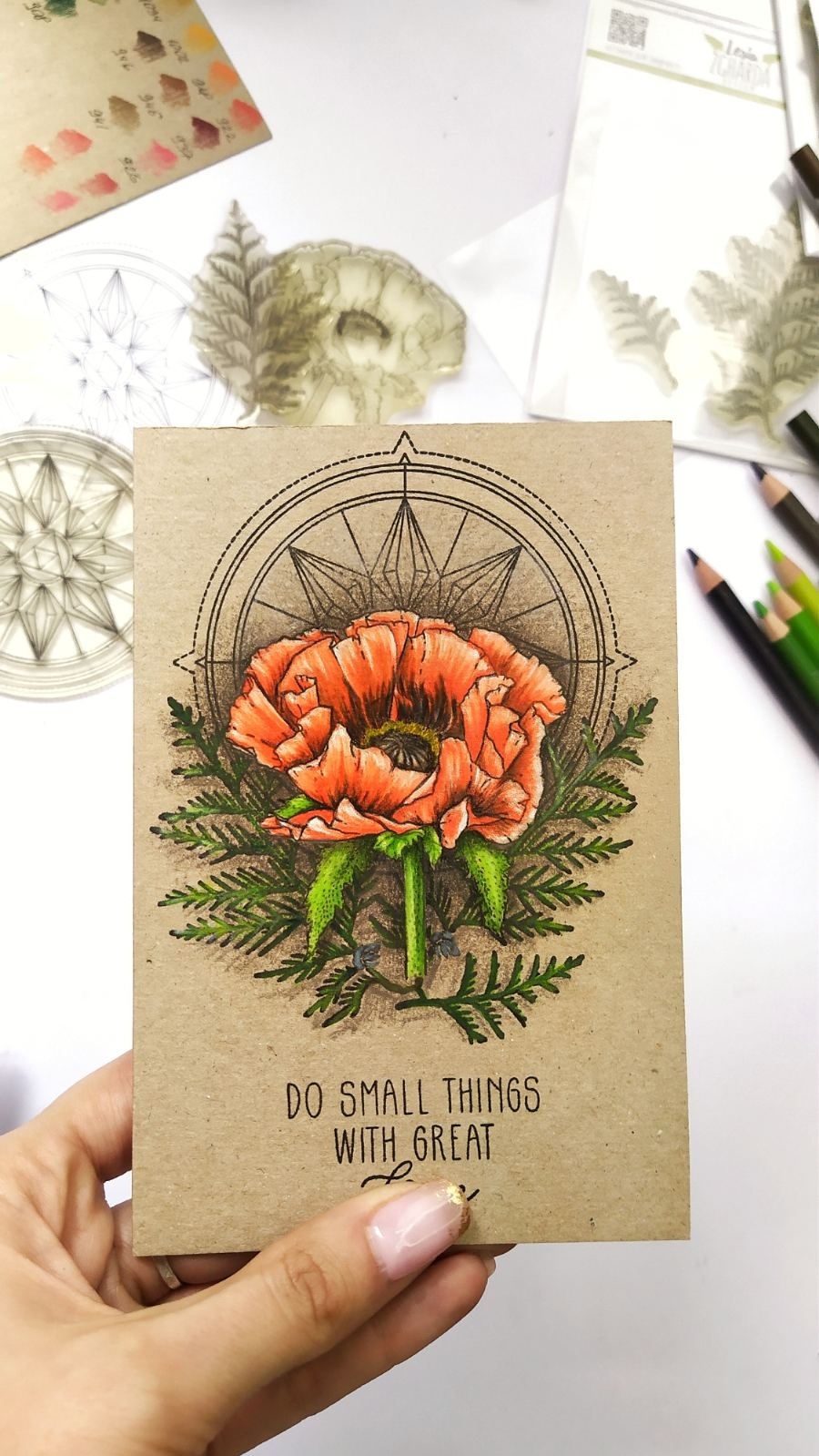 {FL289} Stamp Set "White cedar leaf"