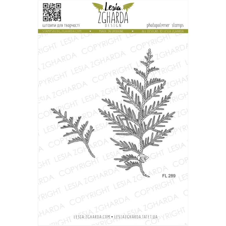 {FL289} Stamp Set "White cedar leaf"