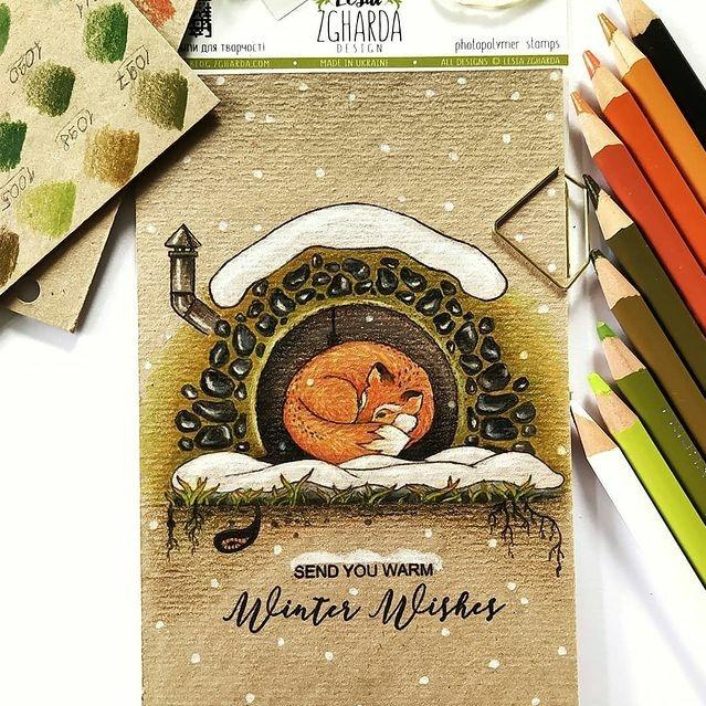 {FL296} Stamp Set "Fox cave"