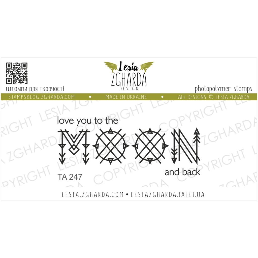 Lesia Zgharda Stamps {TA247} Love you to the moon and back | sentiment stamp. A lot of the moon stamps, love you to the moon and back stamp, star stamp, geometric stamp, and others clear stamp you can find in the store lesia.zgharda.com Welcome!