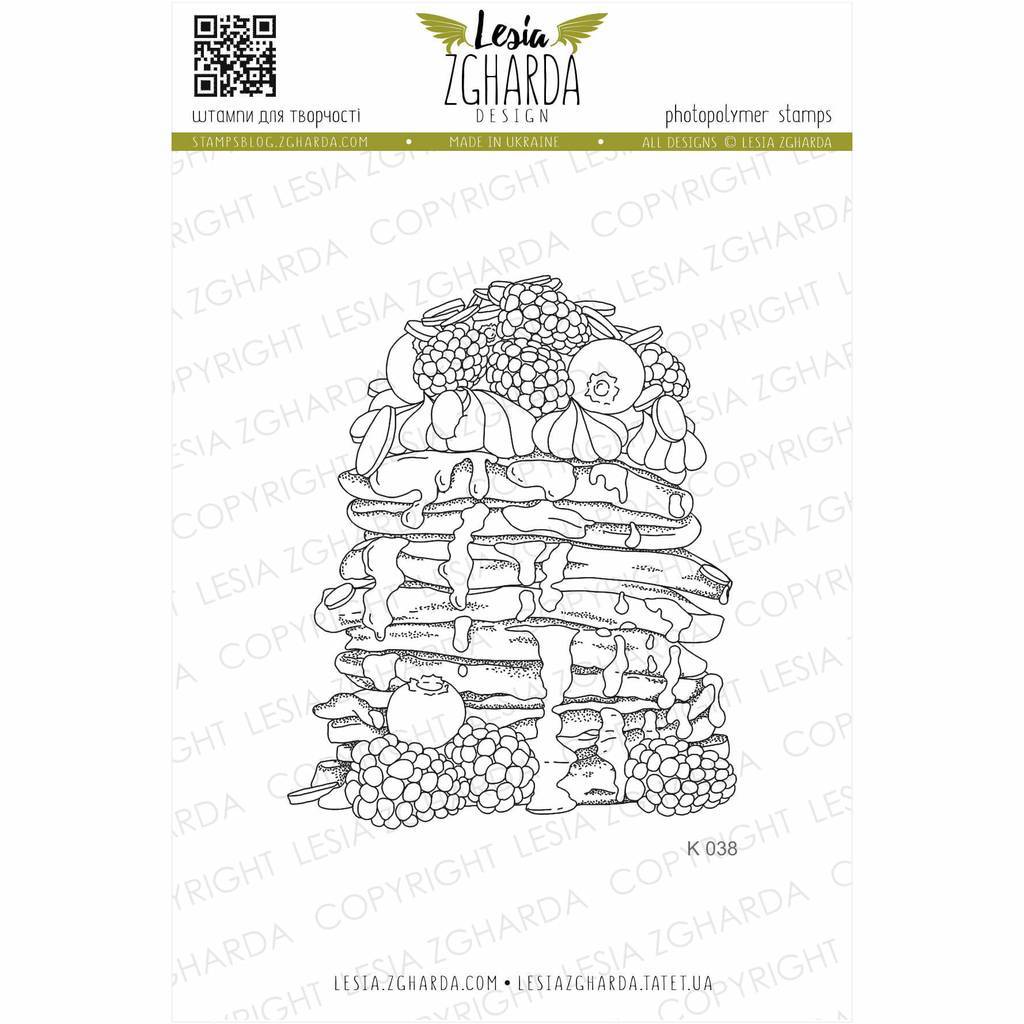Pancakes Stamp | Lesia Zgharda Sweets Stamps
