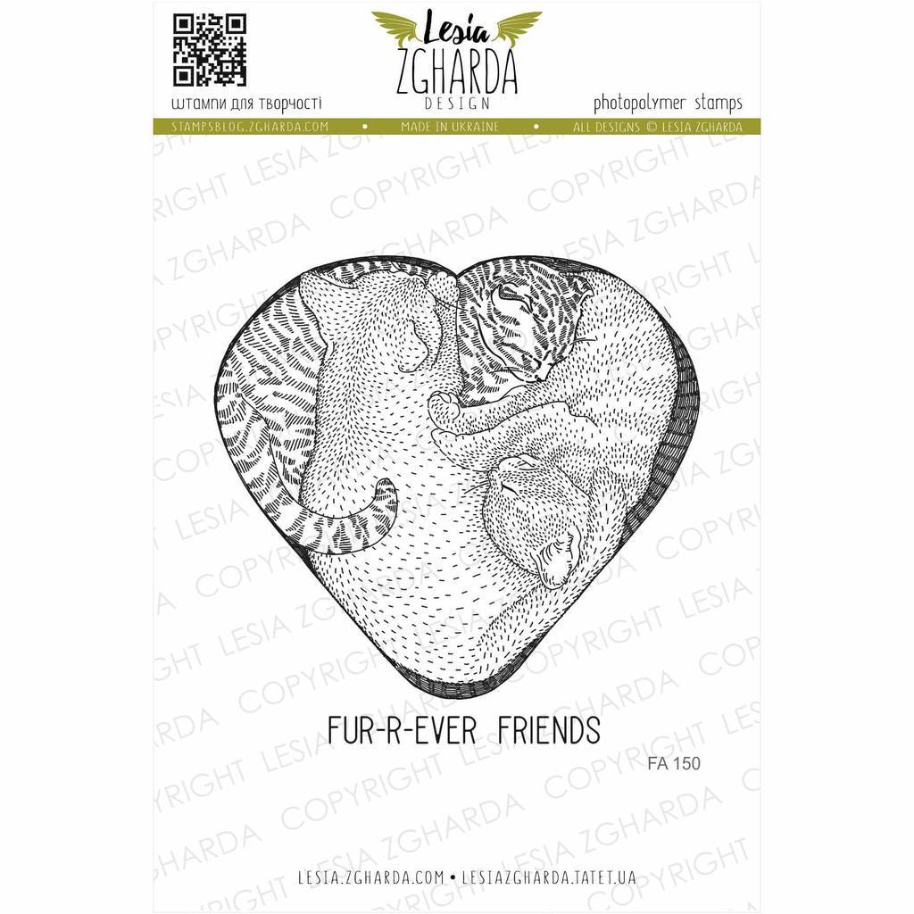 {FA150} Stamp Set "Cat's heart"
