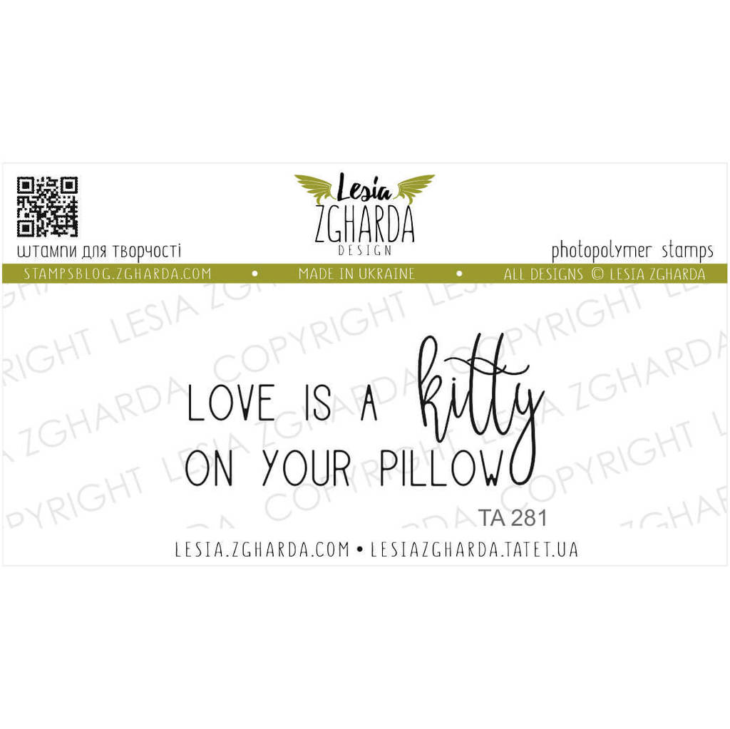 {TA281} Stamp "Love is a kitty..."