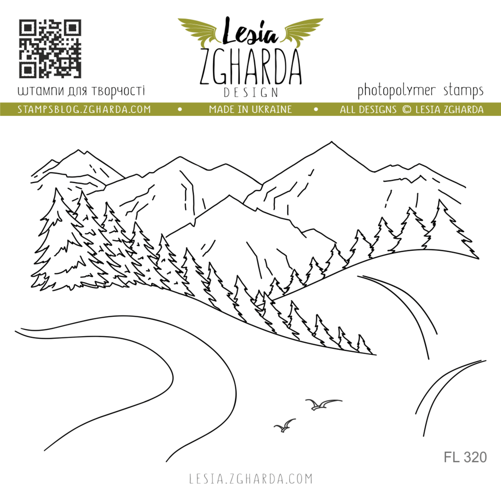 {FL320} Stamp Set "Road to the mountains"