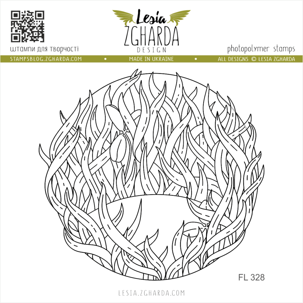 {FL328} Stamp "Meadow in the grass blades"