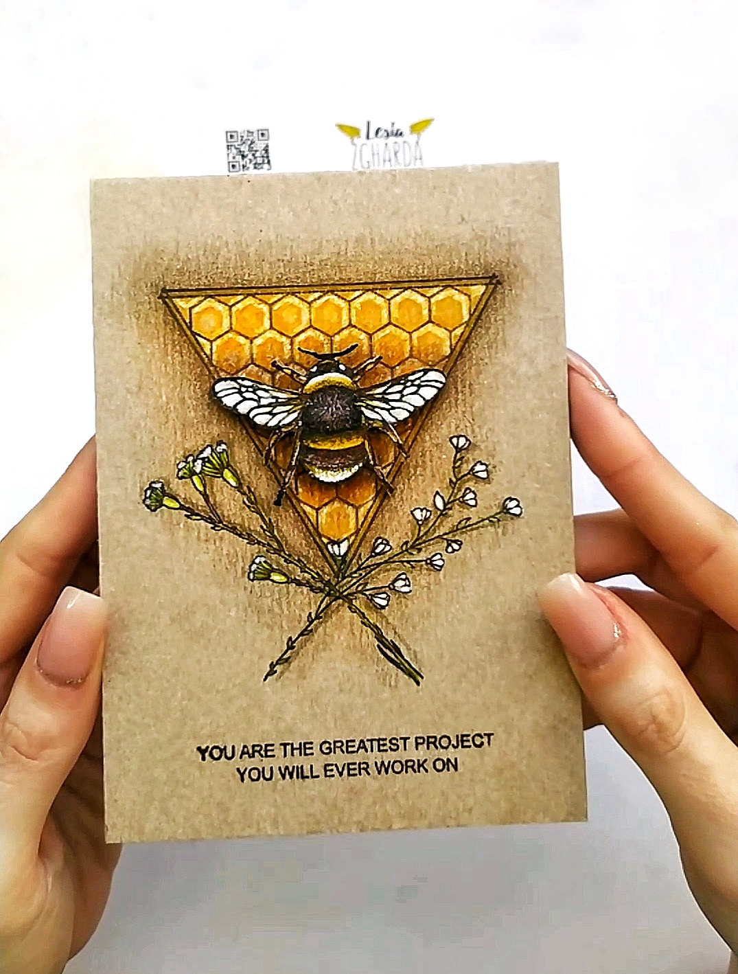 {FA161} Stamp Set "Bee and sentiment "I want to bee with you"