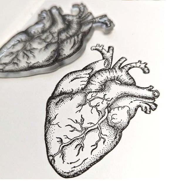 {FA164} Stamp "Human heart"