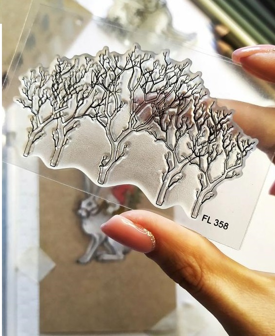 {FL358} Stamp "Leafless trees"