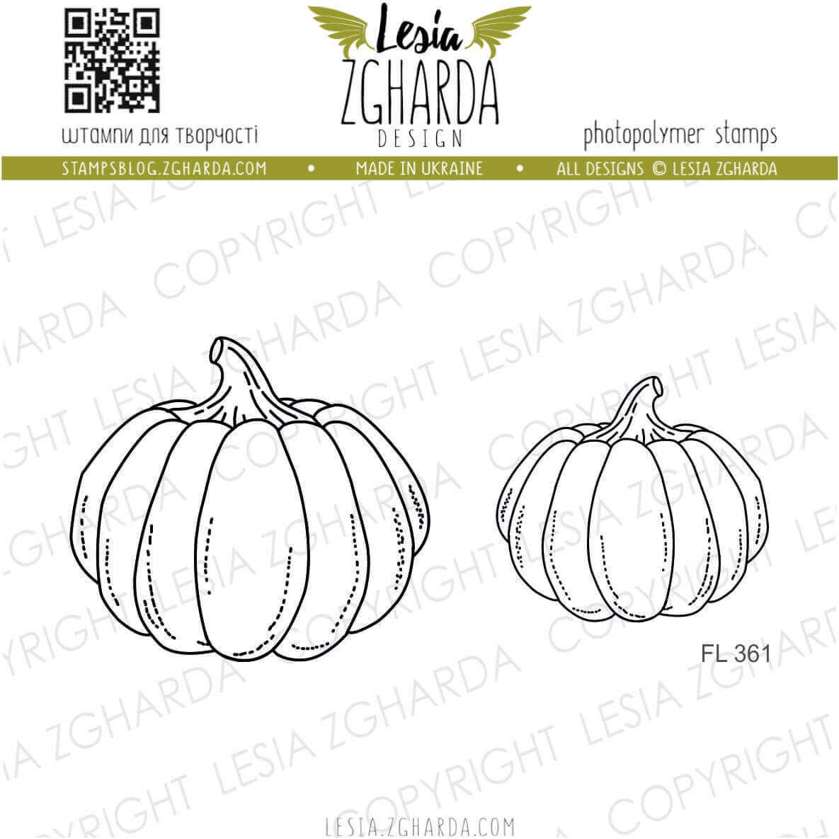 {FL361} Stamp Set "Pumpkins"