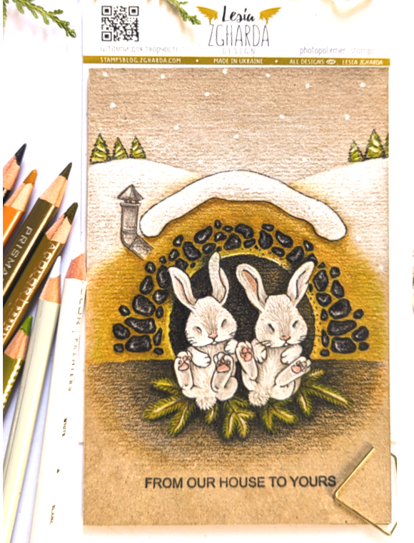 {FA174} Stamp "Bunny baby twins"