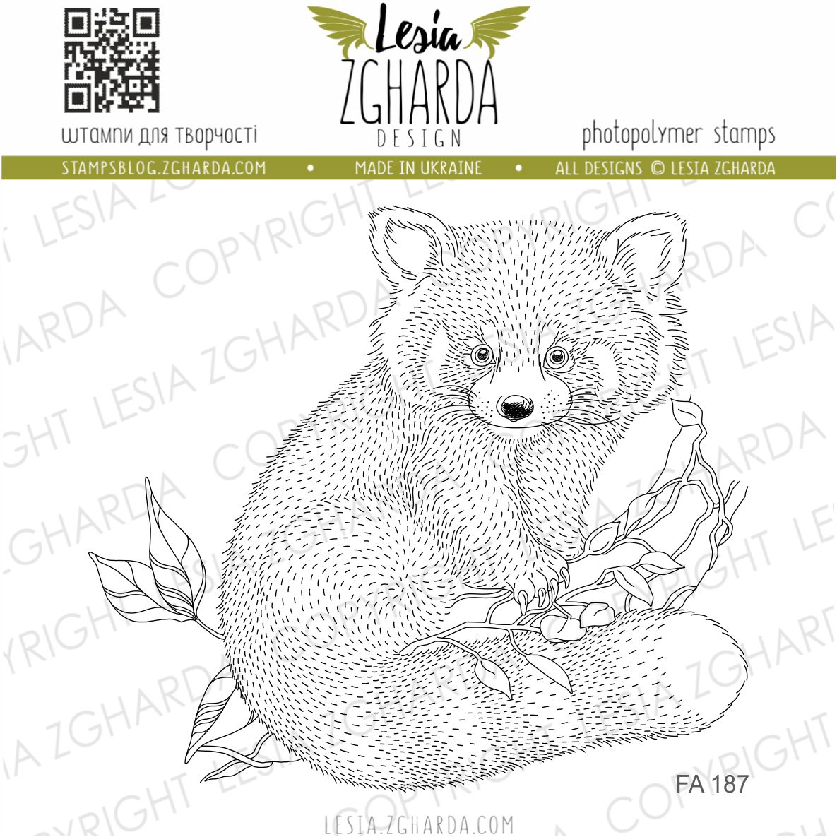 {FA187} Stamp "Panda"