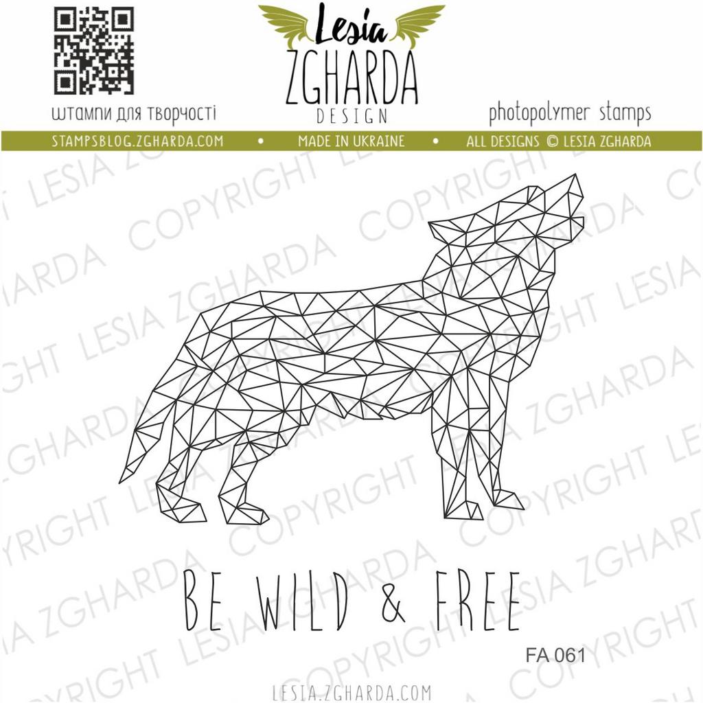 {FA061s} Stamp Set "Wolf (triangles)"