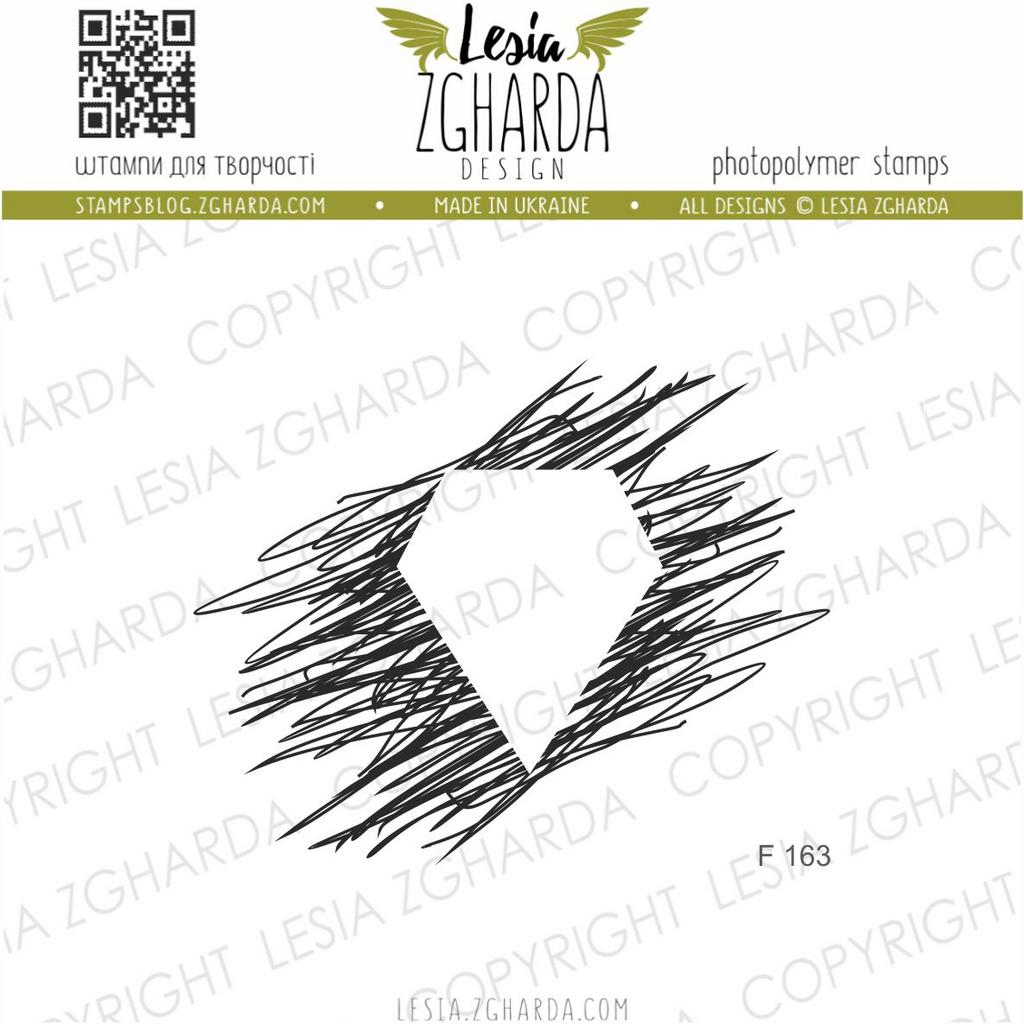 {F163s} Stamp ''Diamond-dudling''