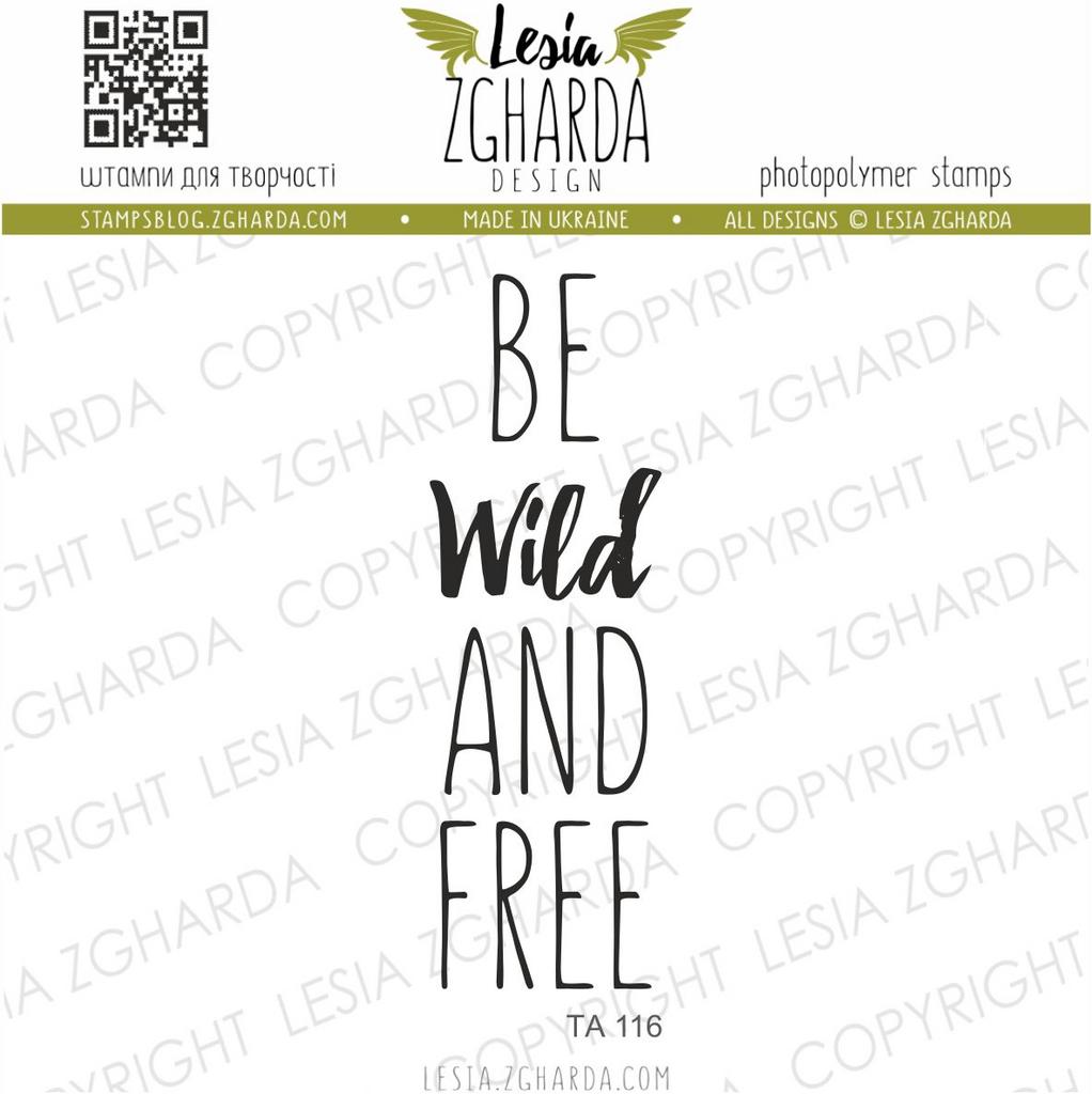 {TA116s} Stamp ''Be wild and free''