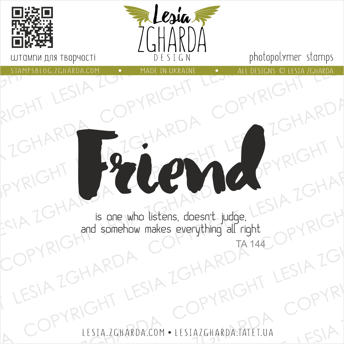 {TA144s} Stamp Set "Friend"