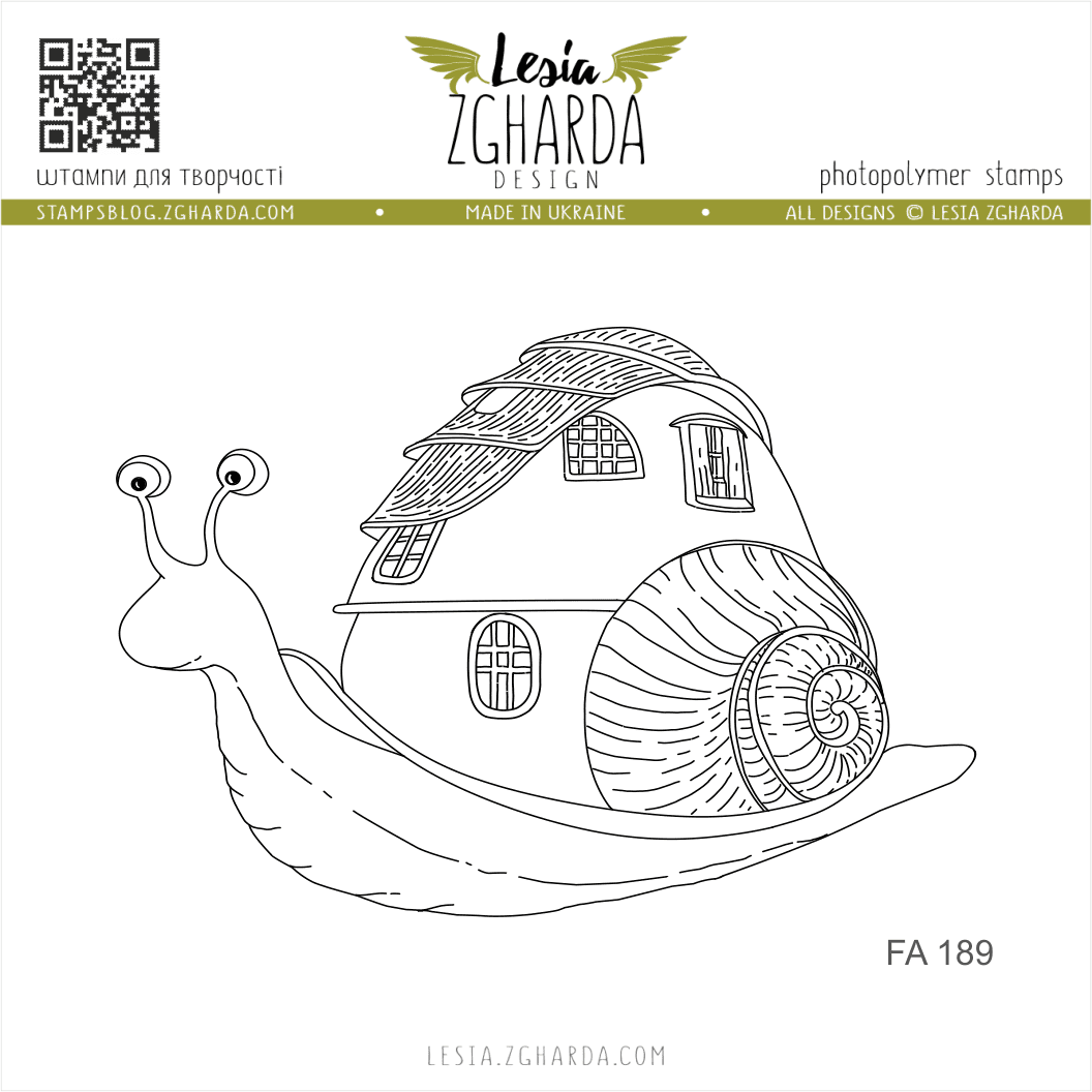 {FA189} Stamp "Snail's Dream House"