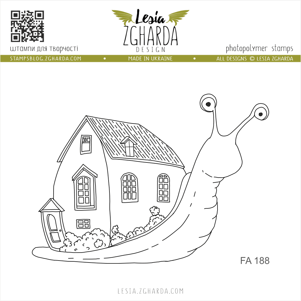 {FA188} Stamp "Snail House"