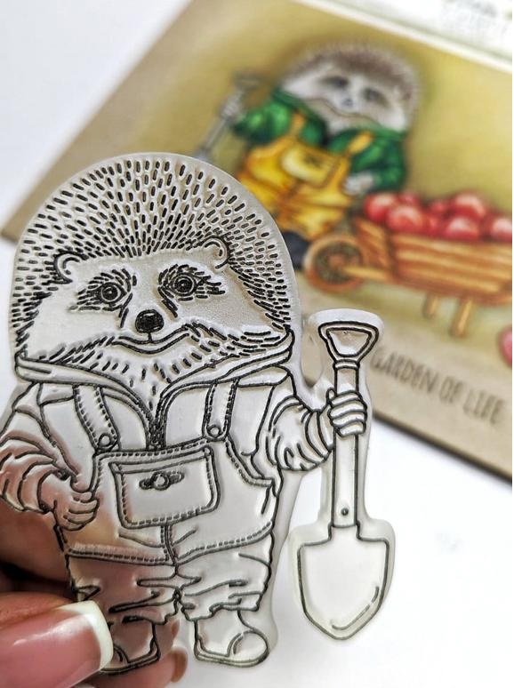 {FA190} Stamp "Hedgehog with a Shovel"