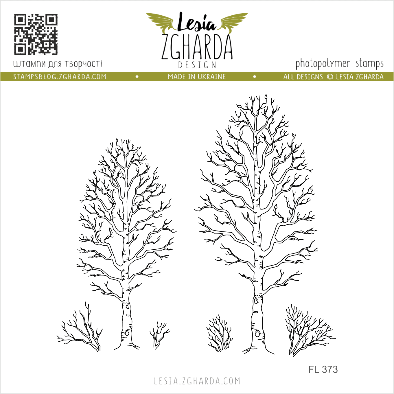 {FL373} Stamp Set "Winter Woods Stamp Collection"