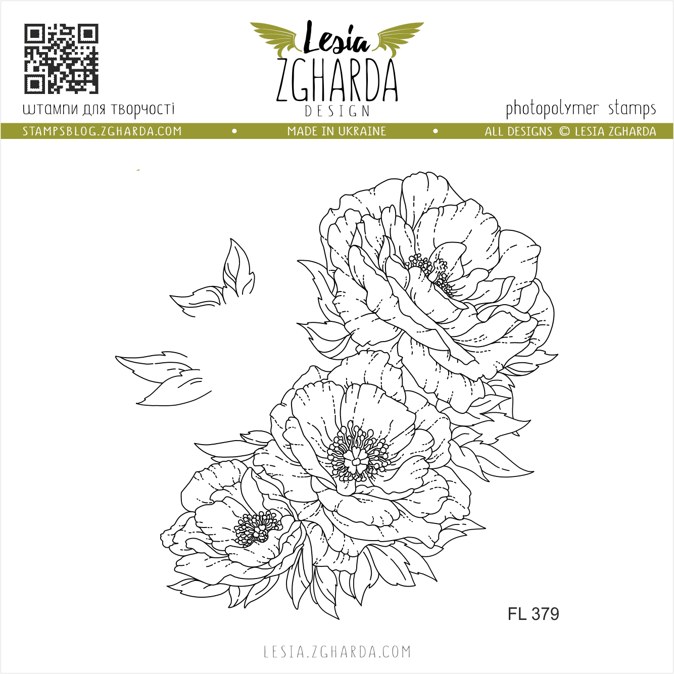 {FL379} Stamp Set "The flowers corner"