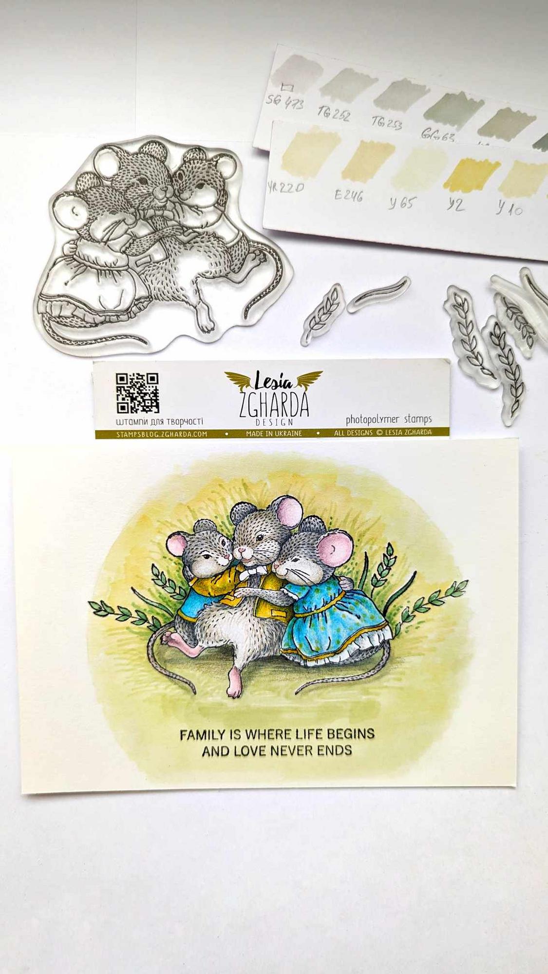 {FL383} Stamp Set "Wild Grass"