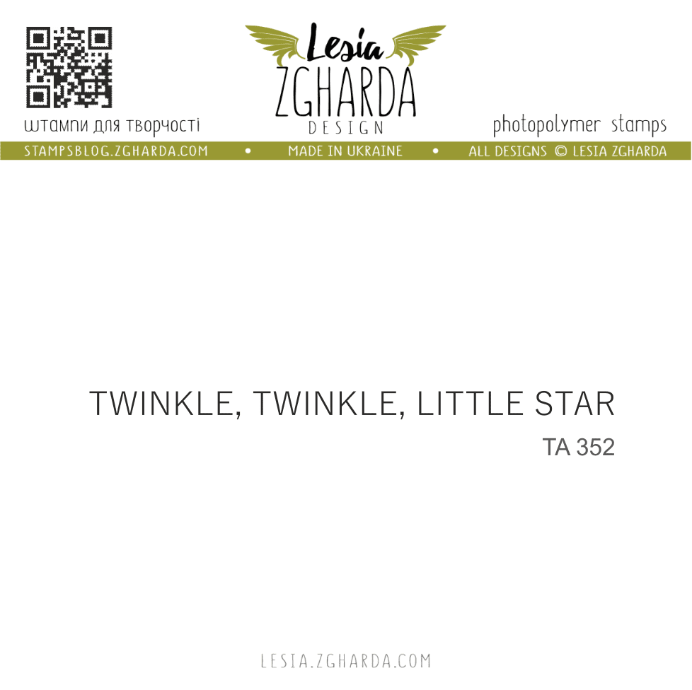{TA352} Stamp "Twinkle, Twinkle Little Star"