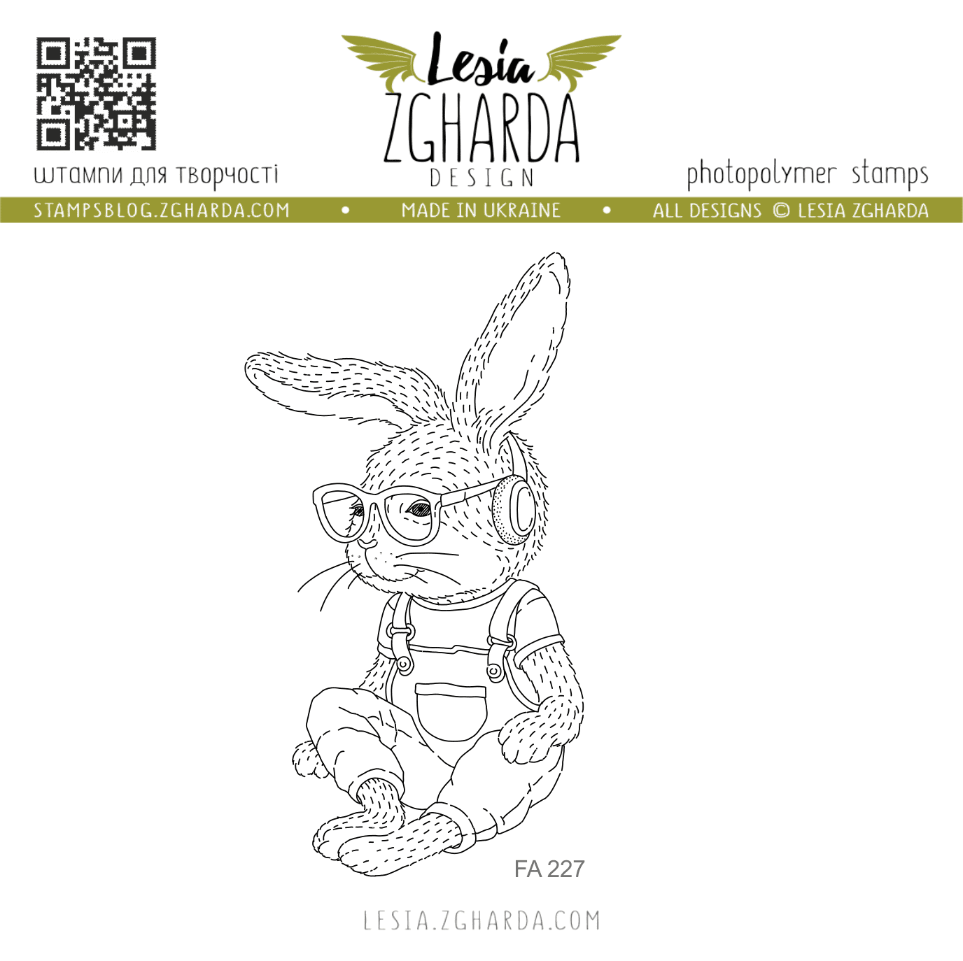 {FA227} Stamp"The Baby Rabbit Boy"