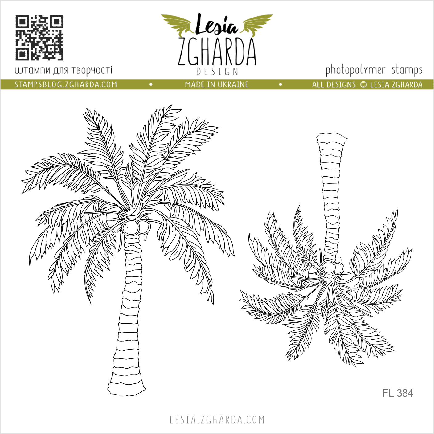 {FL384} Stamp Set "Tropical Palms"