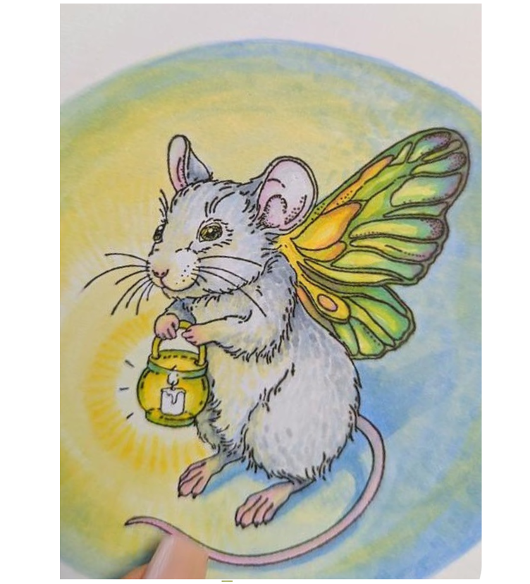 {FA232} Stamp "Mouse with Wings"