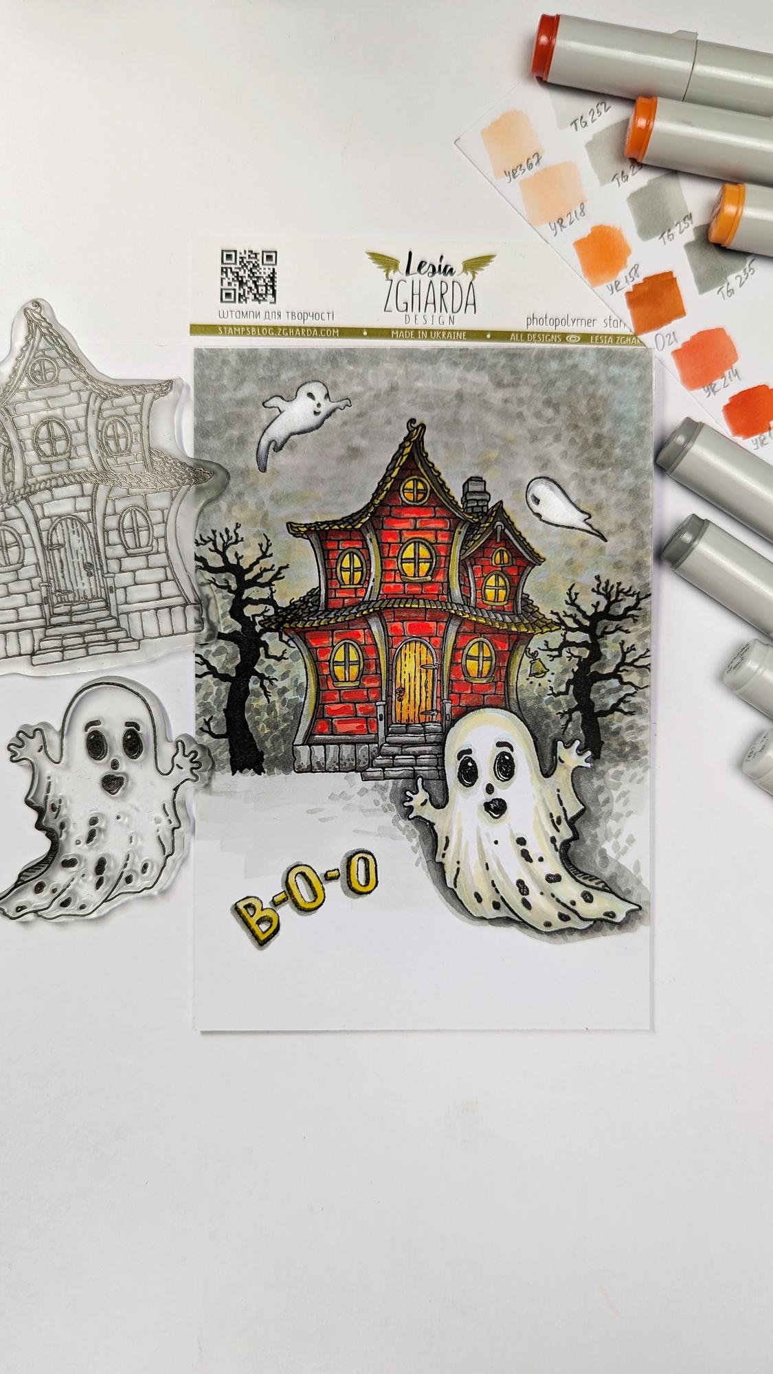{RE112} Stamp Set "Ghosts and Bats"