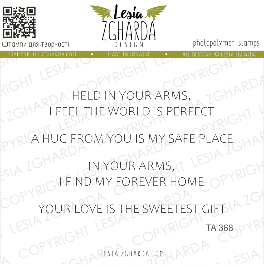 {TA368} Stamp Set "Forever in Your Arms"
